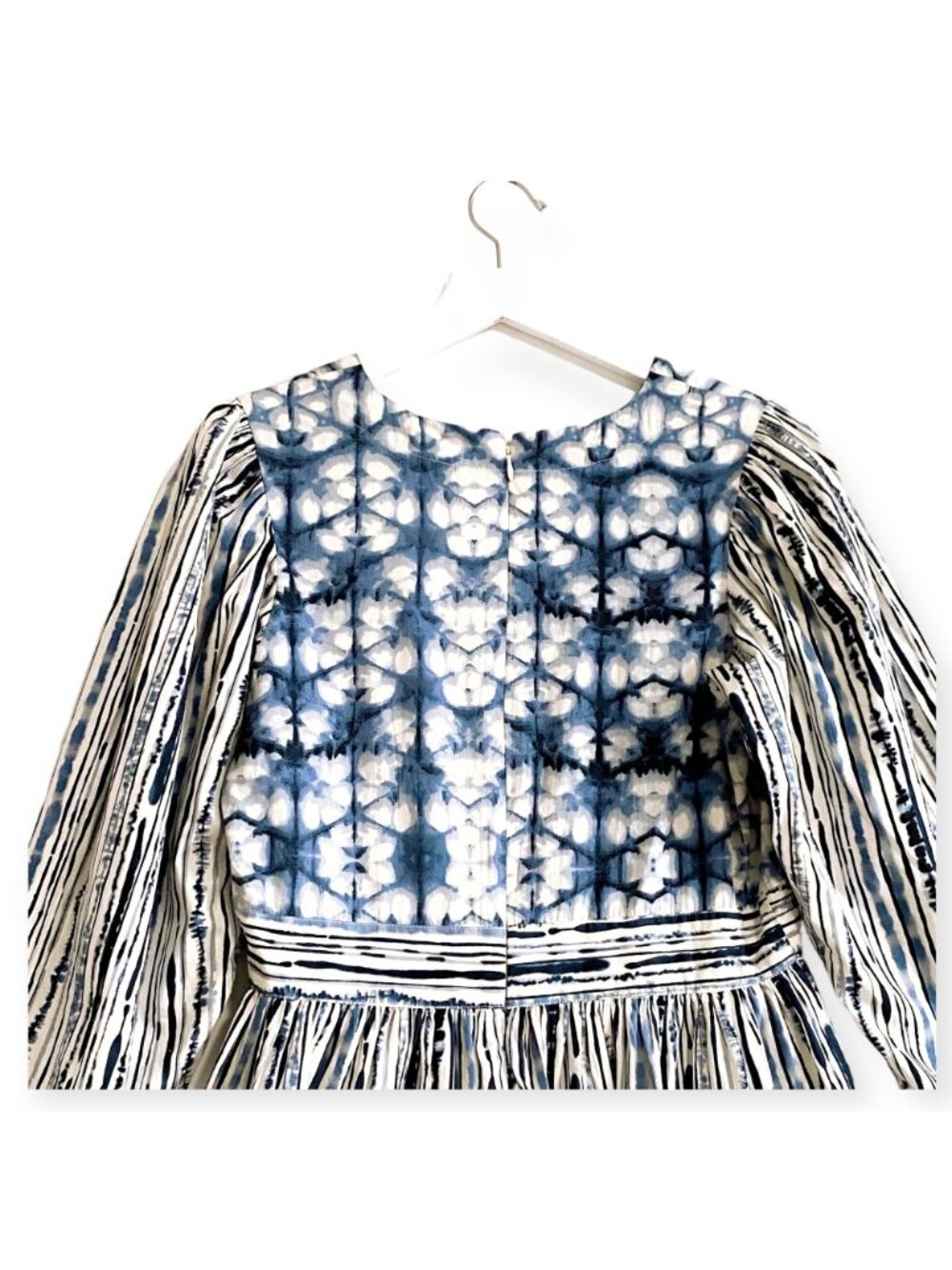 Anthropologie Behati Blue Print Mini Dress size S, NWT - Picture 12 of 16
